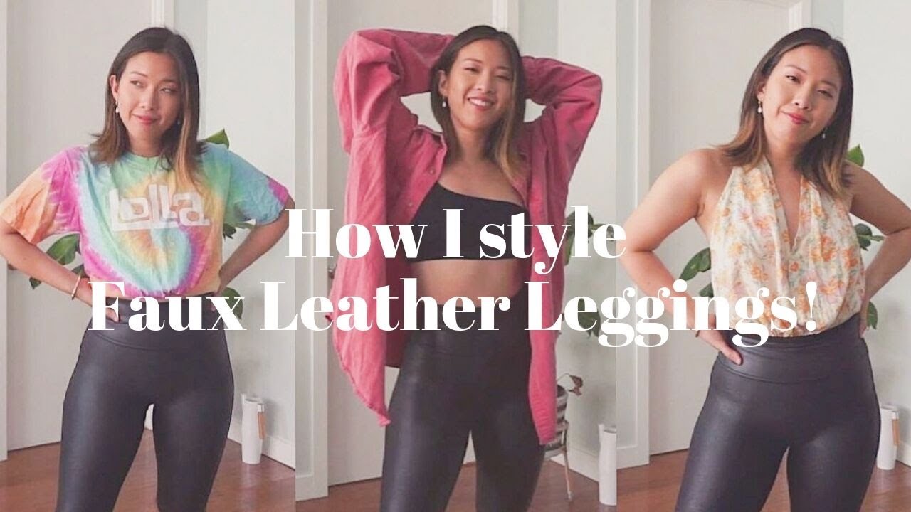 how to style leather leggings!