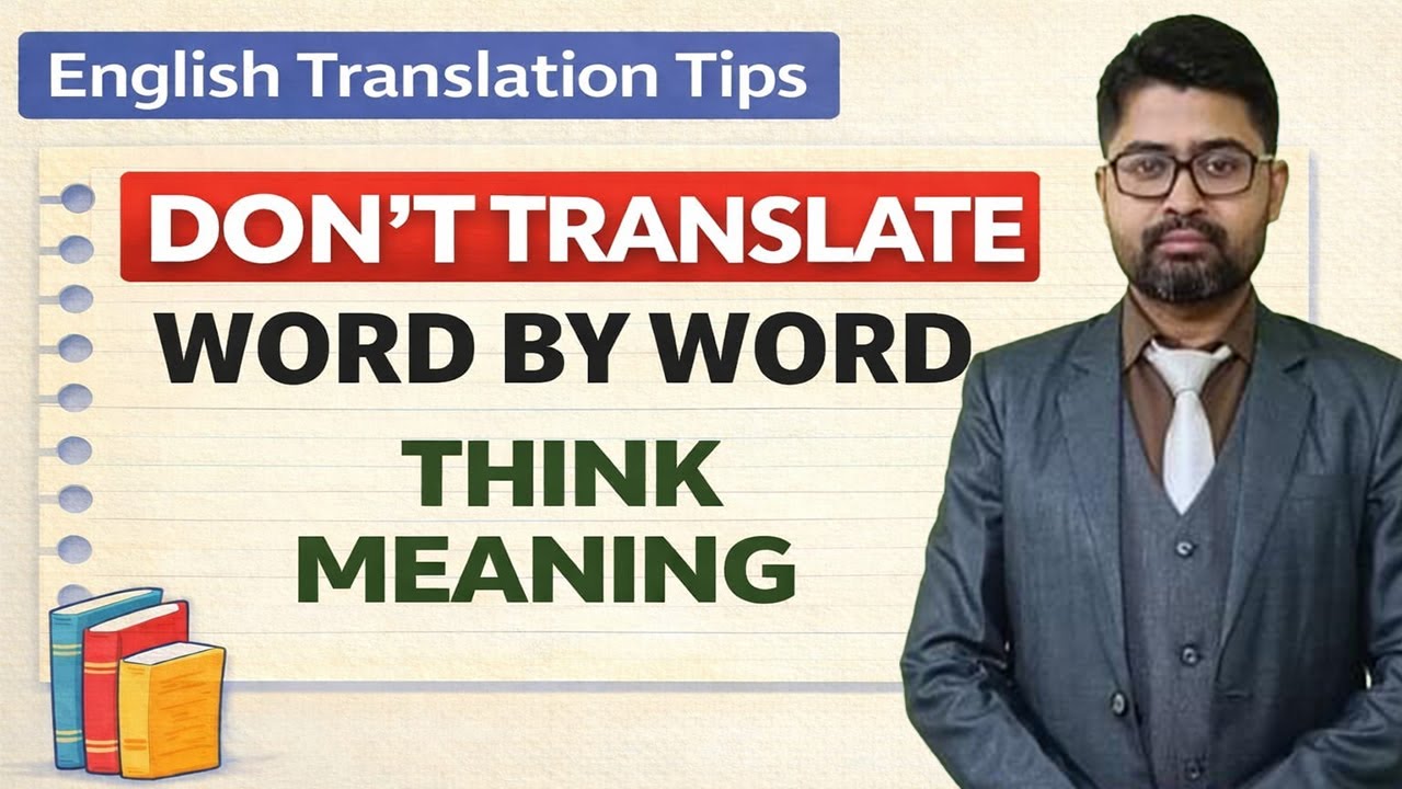 Don’t Translate Word by Word | English Translation Tips