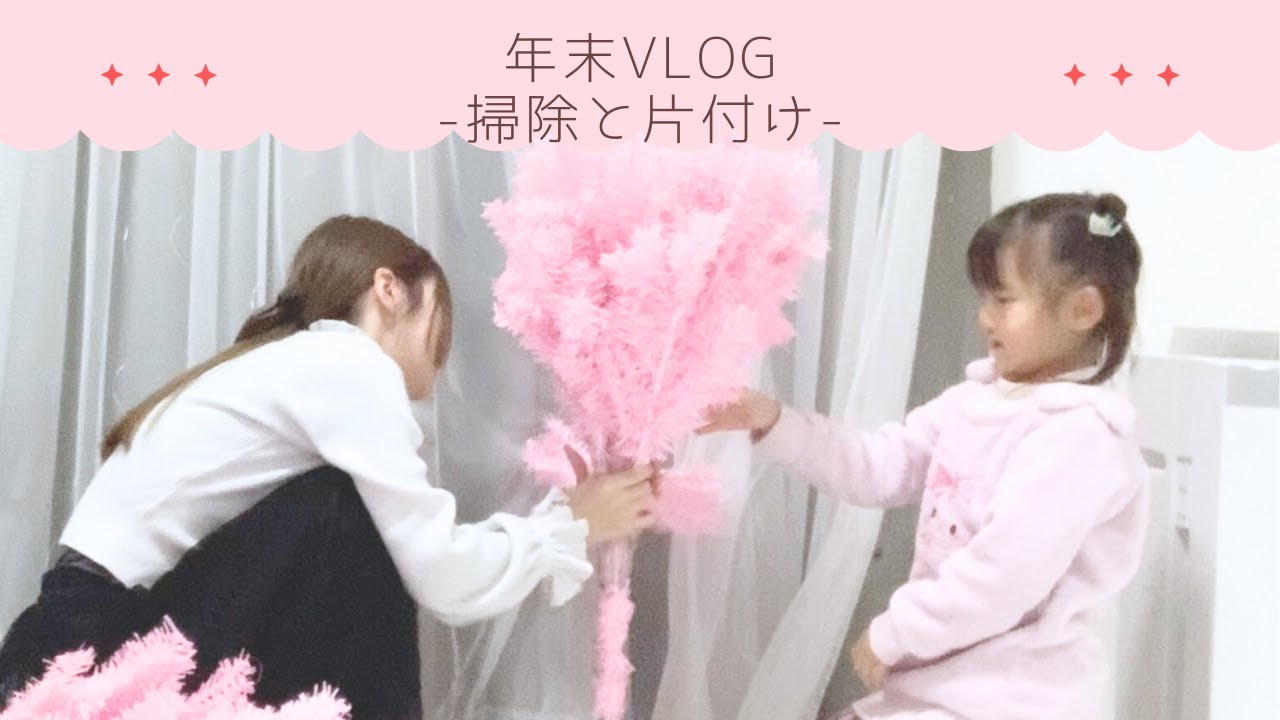 【年末Vlog】お出かけ後にちょこっとお掃除🧹｜ホームセンター＆ダイソー購入品・ツリー片付け