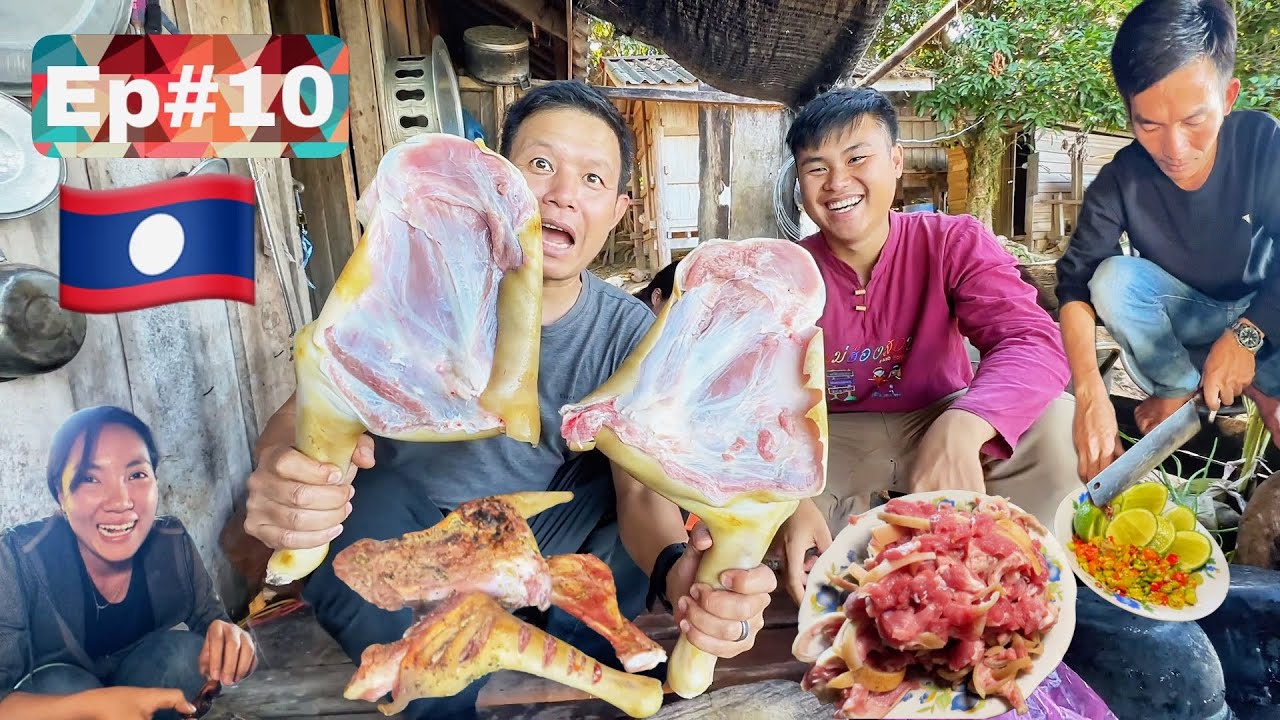 เที่ยวข้ามปีEp#10 ปิ้งแบ้ บ้านภูเก้านาง #ภูเขาควาย ติดเขื่อนไหญ่สุดในลาว