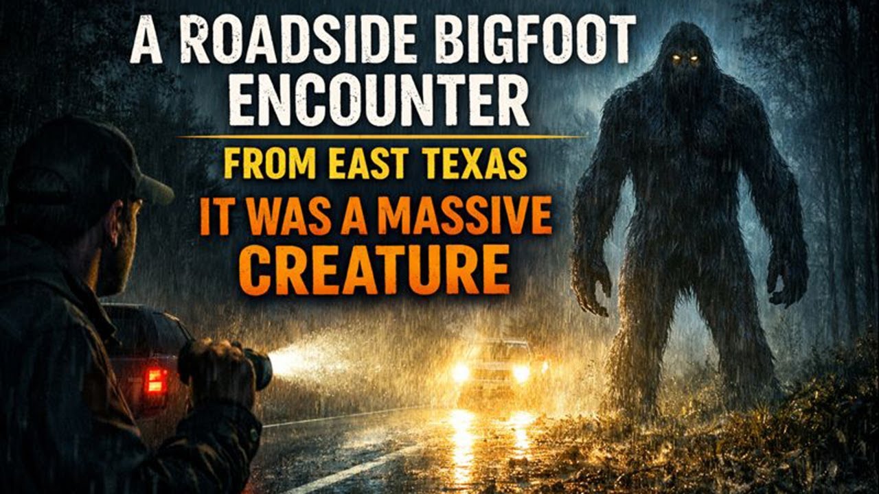 A Veteran&rsquo;s Late-Night Bigfoot Encounter on a Texas Highway | Thought It Was A Man Until It Stood Up