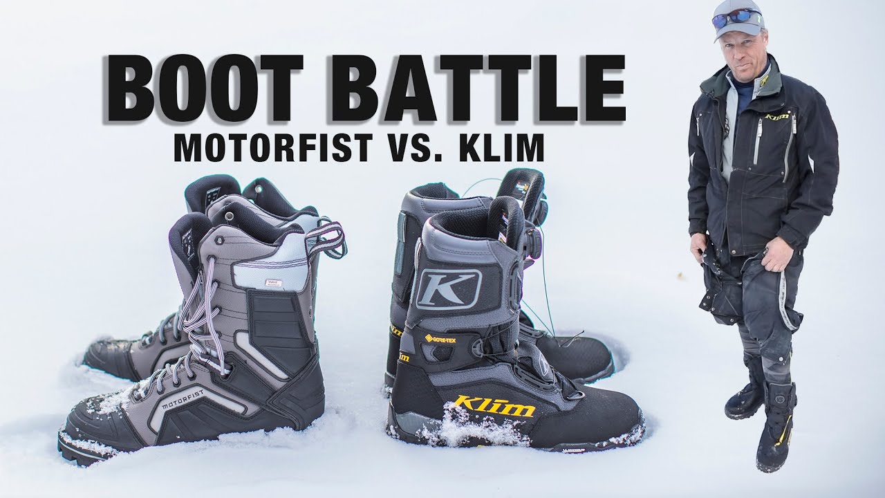Klim vs. Motorfist - who has the best boots? BATTLE OF THE BOOTS