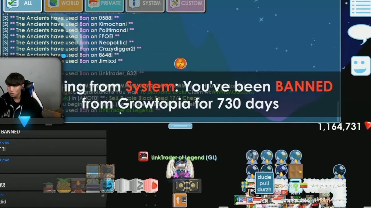 Youtuber Streamer Got Banned 🤯🤯 | Shot on iPhone Growtopia