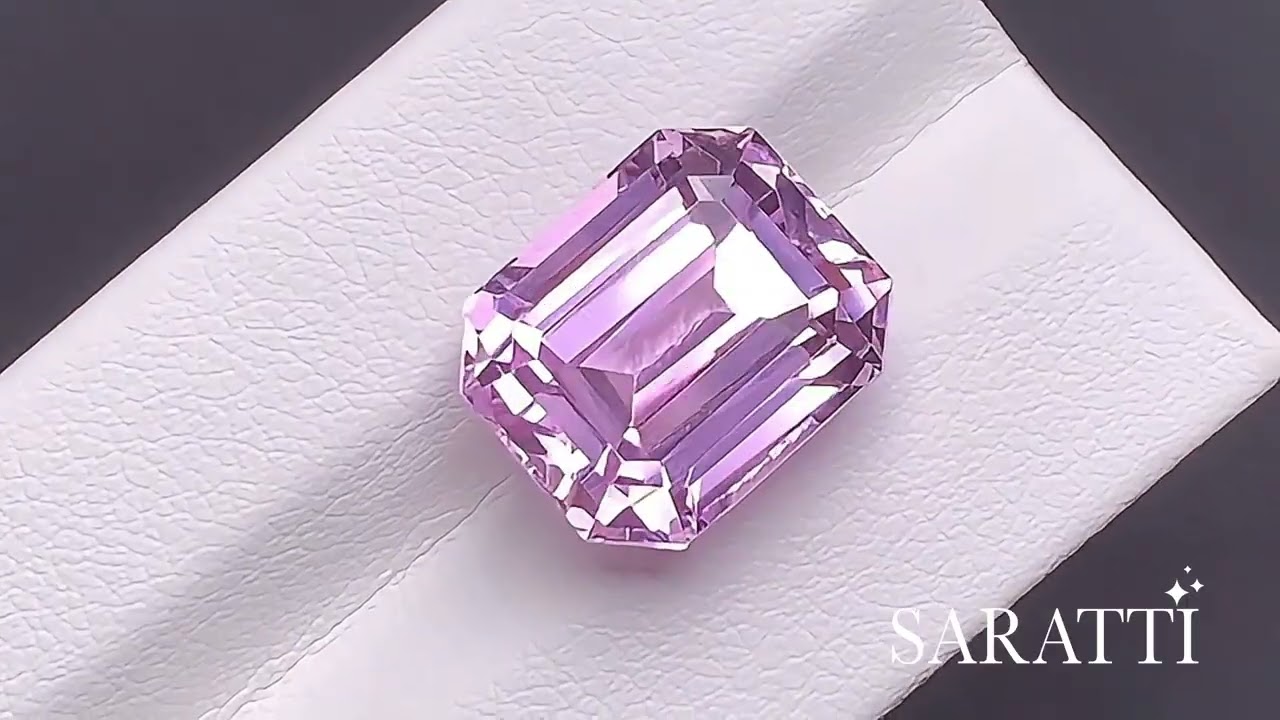 Natural Kunzite Emerald Cut 13.58ct | SARATTI