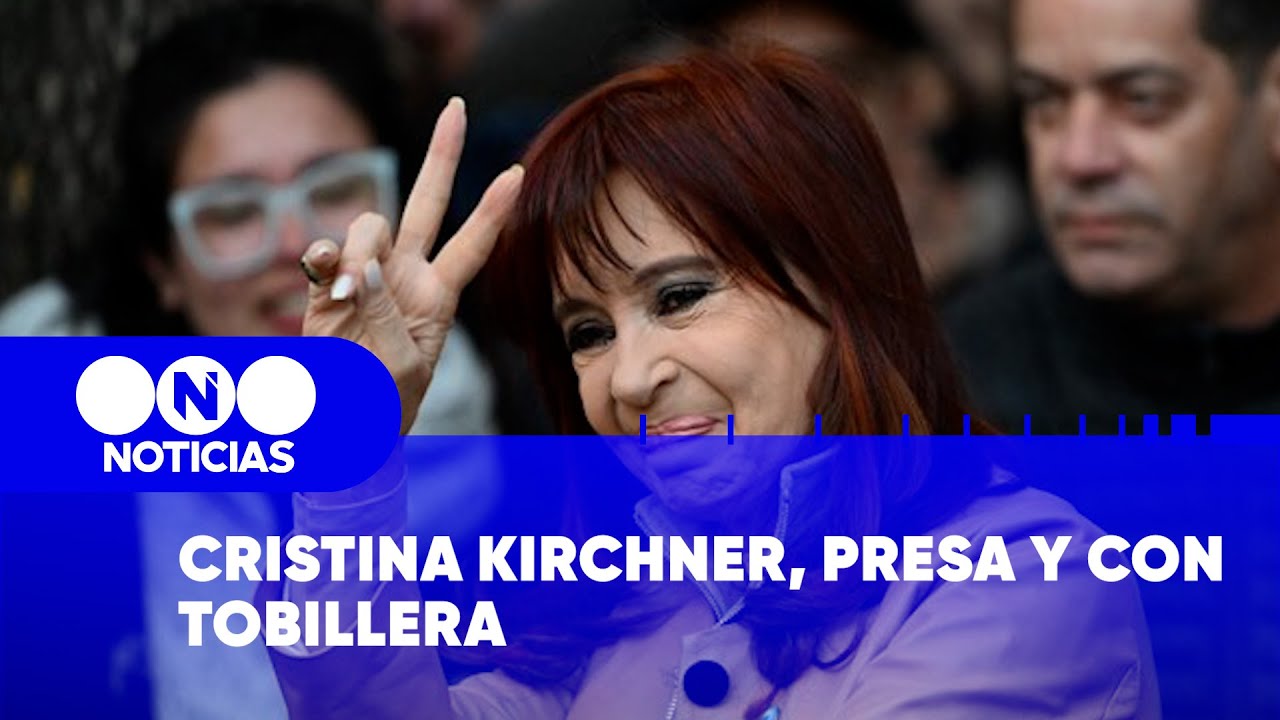 CRISTINA KIRCHNER, PRESA y con TOBILLERA ELECTRÓNICA - Telefe Noticias