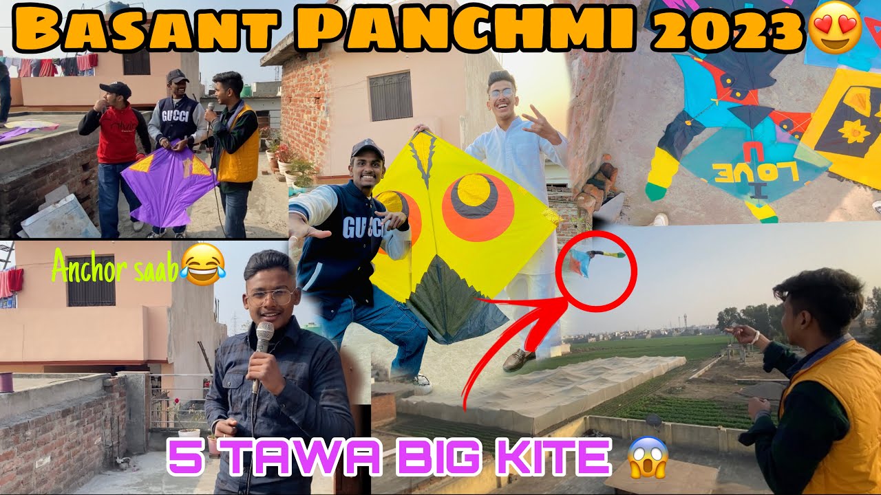 BASANT PANCHMI 2023 😍|| EPIC KITE 🪁 DESIGN 🔥😍|| 5 TAWA 😱 || boycott Chinese manjha 🤔
