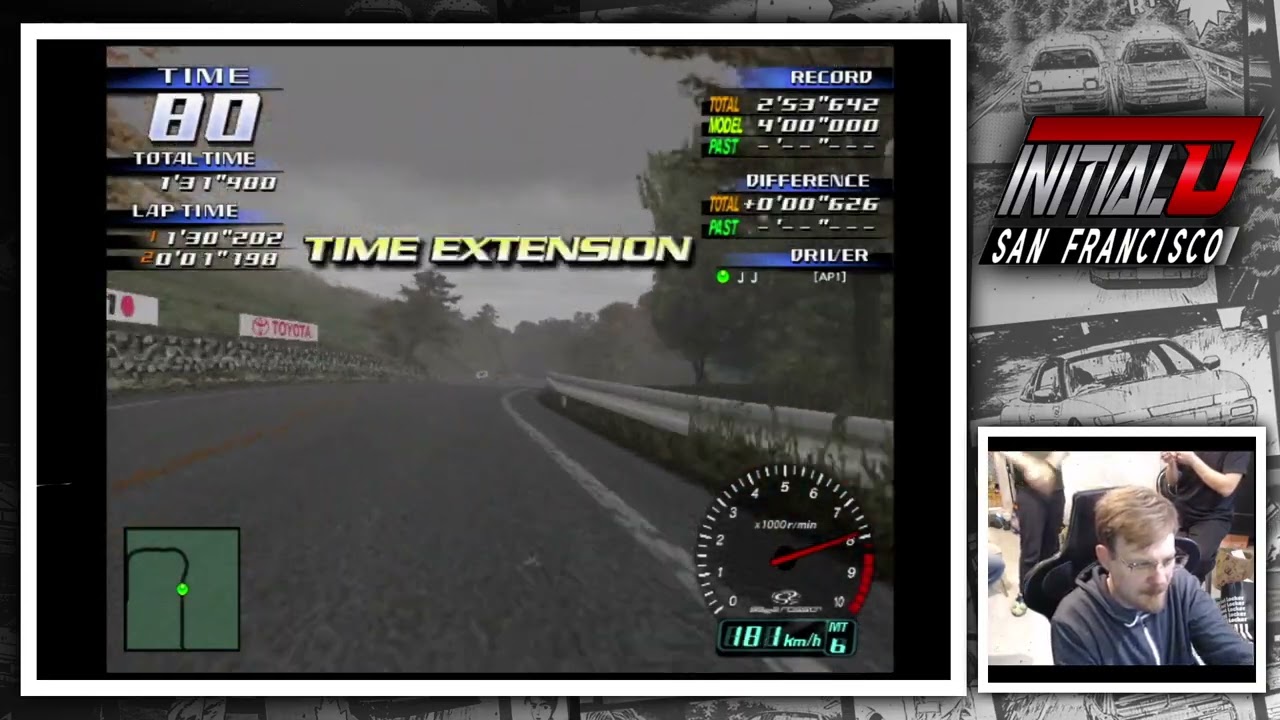Initial D Arcade Stage Ver.3 — Time Attack JJ AP1 Usui CCW Wet 2'55