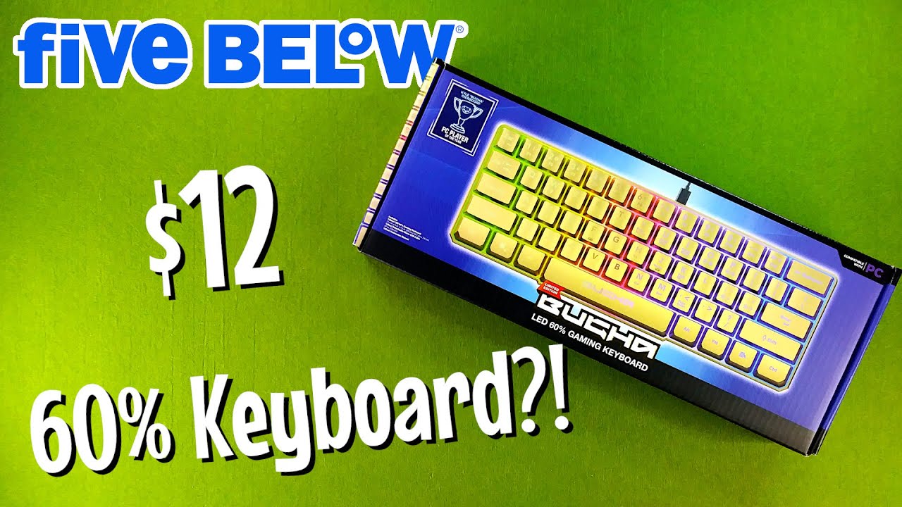 Limited Edition Bugha Gold LED 60% Gaming Keyboard | Five Below Review