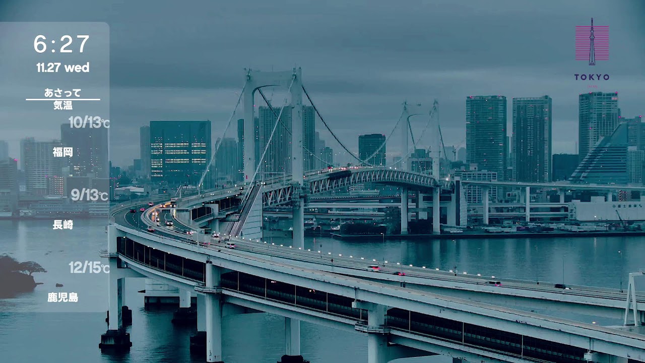 お台場 ライブカメラ 東京 Tokyo Odaiba Live Camera 2024.11.26