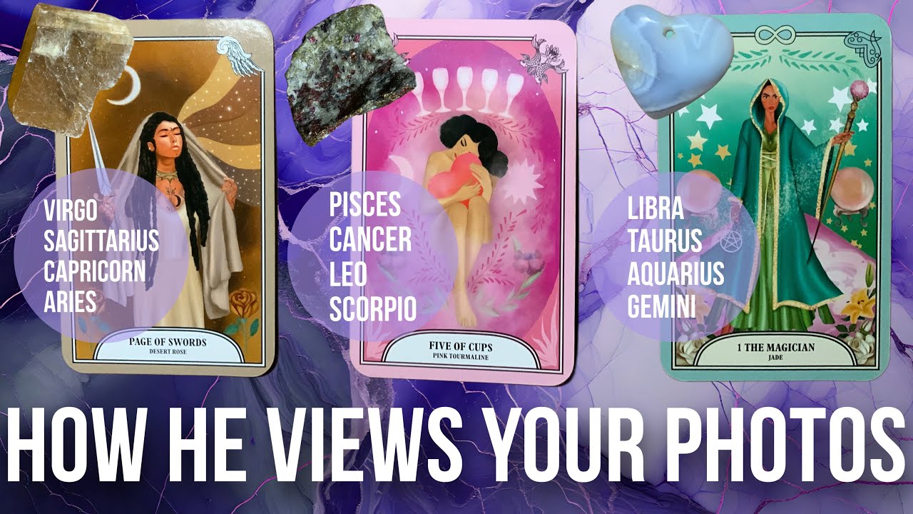 How He Views Your Photos🤤😍😩- Pick a Card Tarot Reading