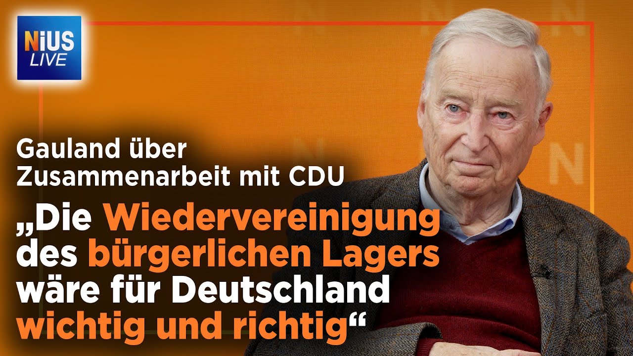 Nach Steinmeier-Rede: Alexander Gauland im NIUS-Interview | NIUS Live vom 12. November 2025