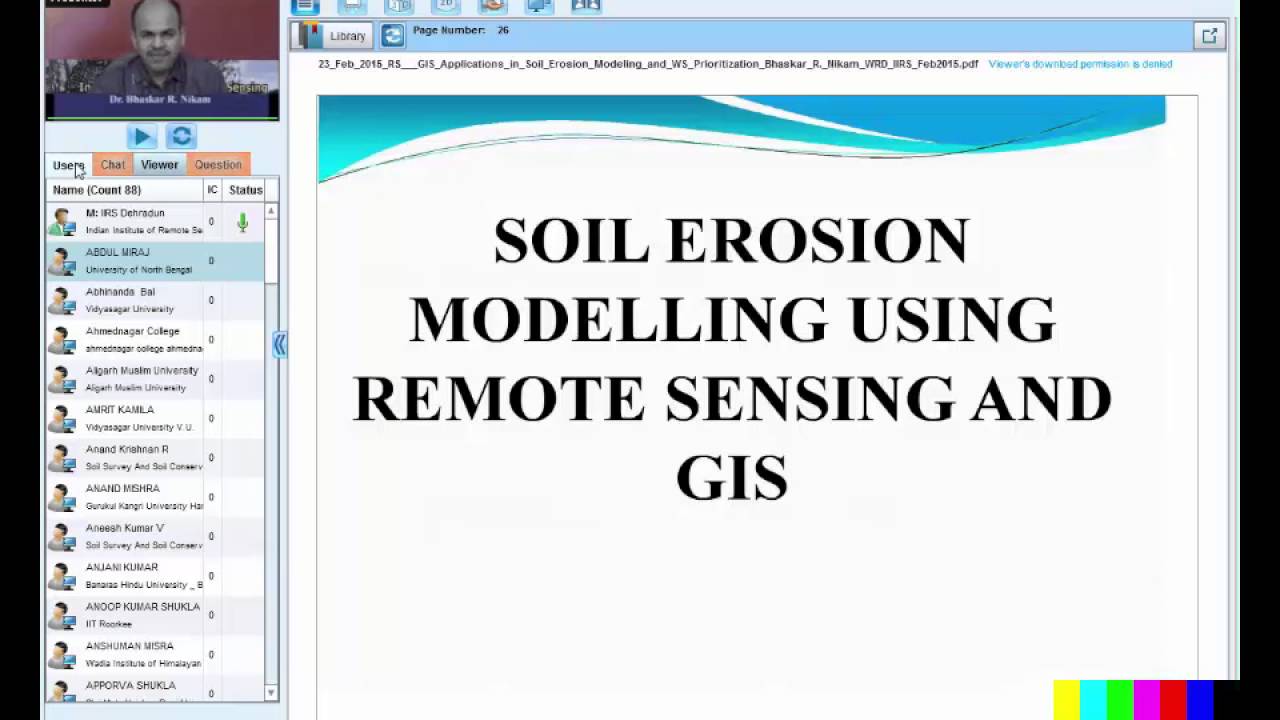 RS GIS Application in soil Erosion Modeling and WS Prioritization