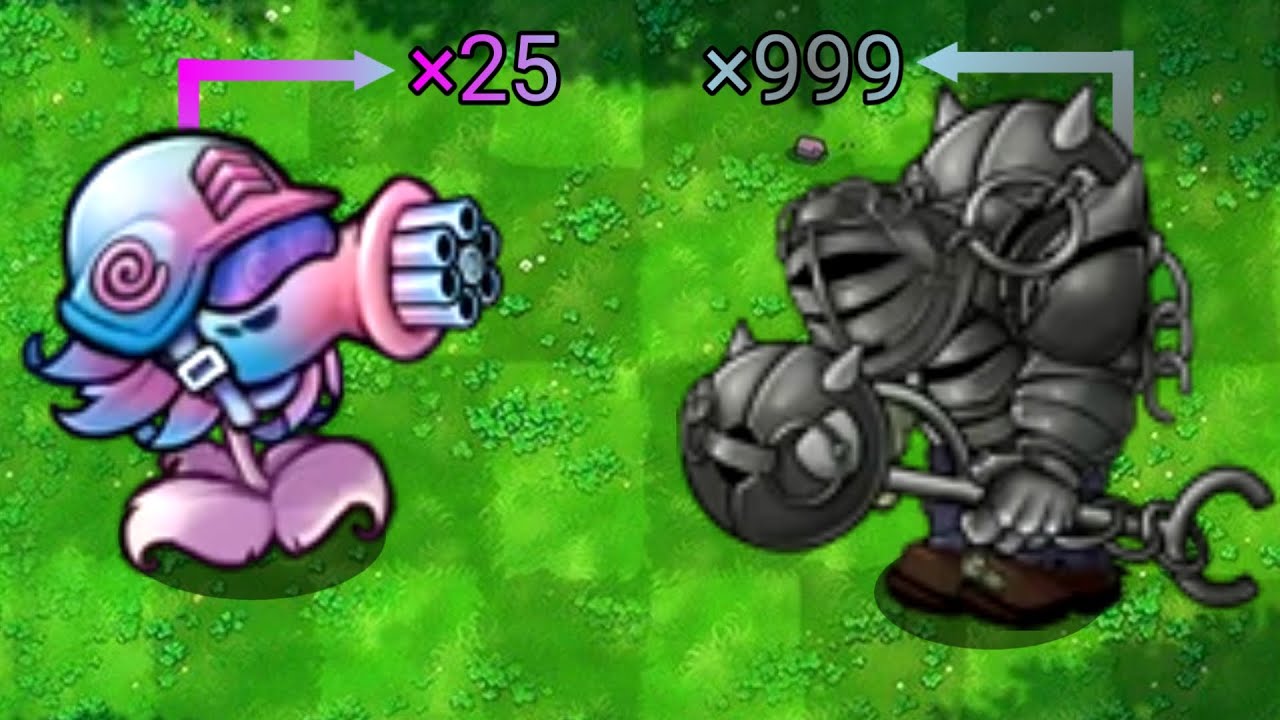 25 Dazzle Gatling Fusion MAX ATTACK Annihilates Armored Gargantuar Invasion! (PVZ FUSION OVERLOAD)
