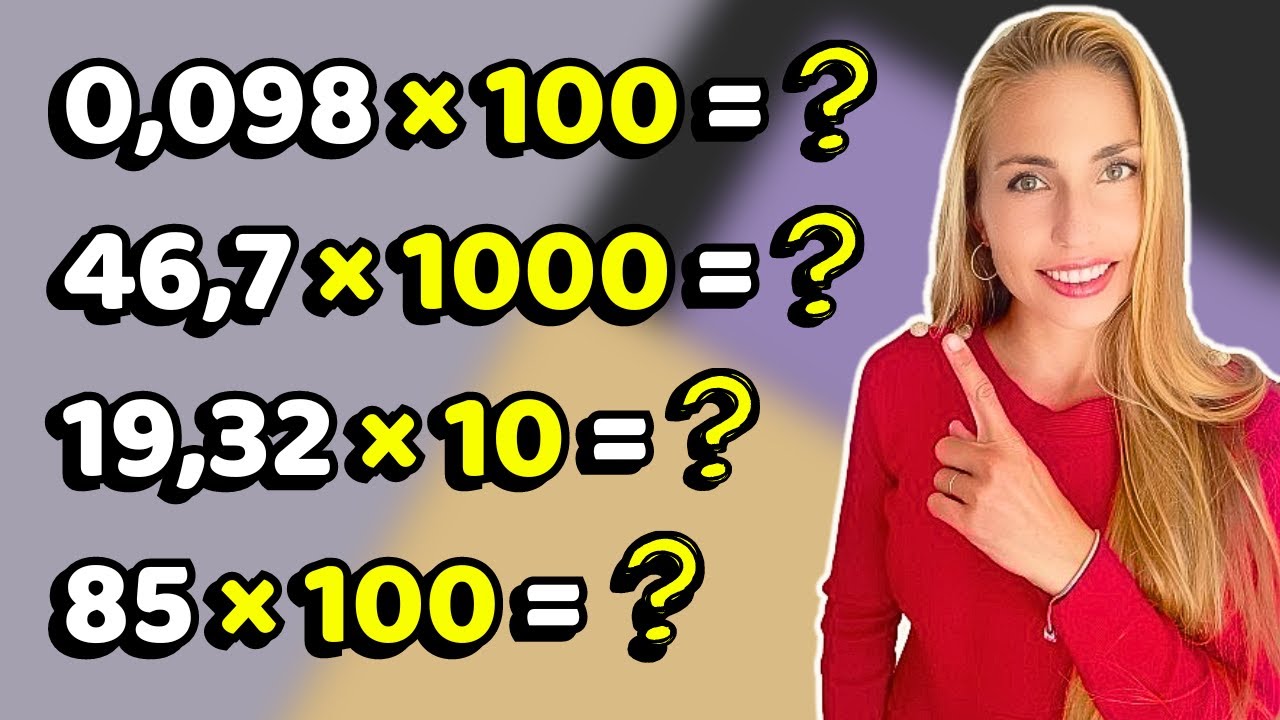 MULTIPLICATION par 10 ; 100 et 1000 - 6ème