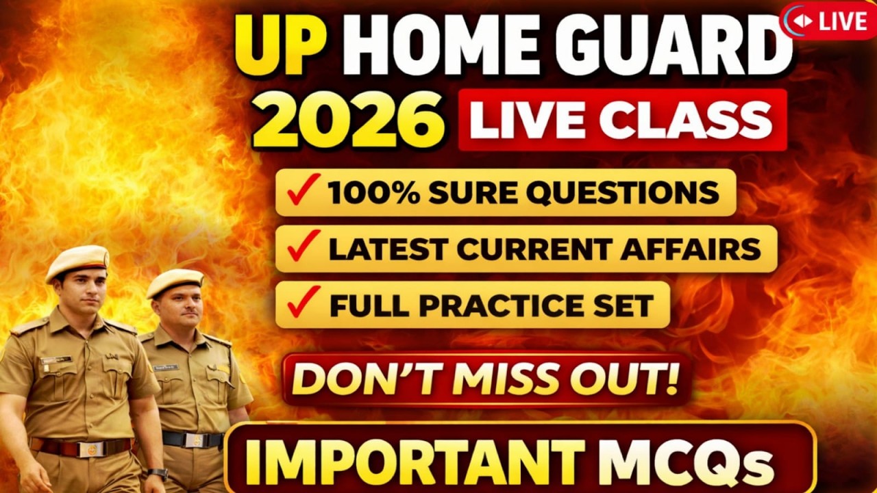 UP Home Guard 2026 LIVE | 100% Sure Questions | UP Special Current Affairs + GK |Full Practice Set 🔥