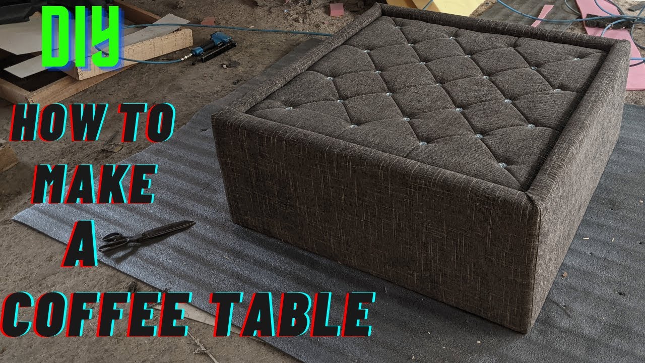 DIY | Coffee Table - Upholstered Coffee Table - Center Table Design | Cheapest Coffee Table