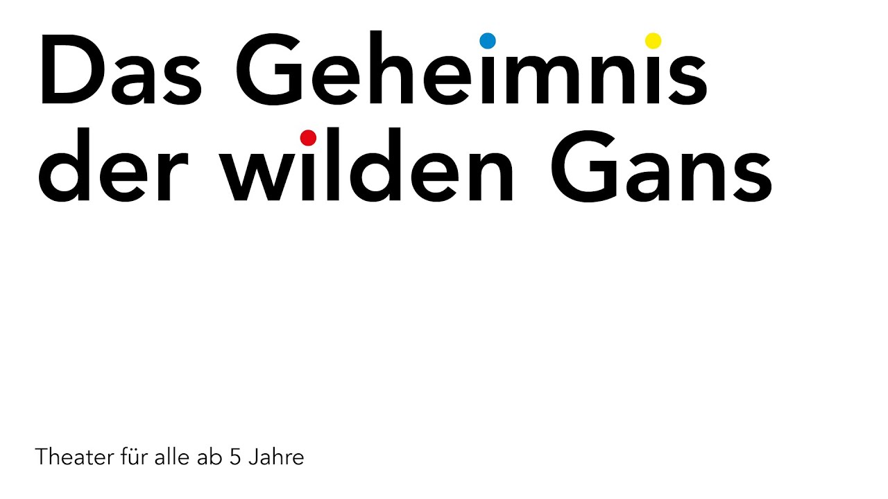 AGORA Theater - Das Geheimnis der wilden Gans | Trailer