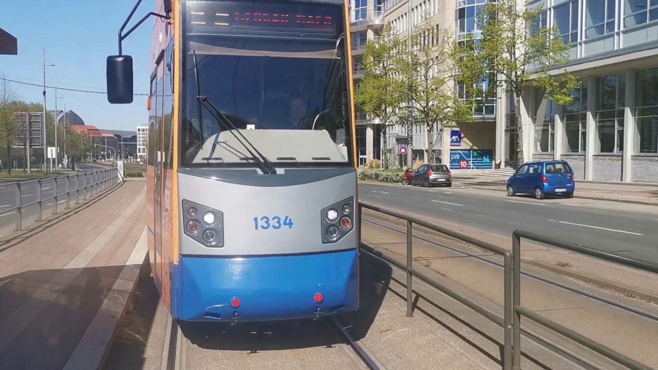 Straßenbahn mitfahrt Leipzig Linie 11 Teil 2/2