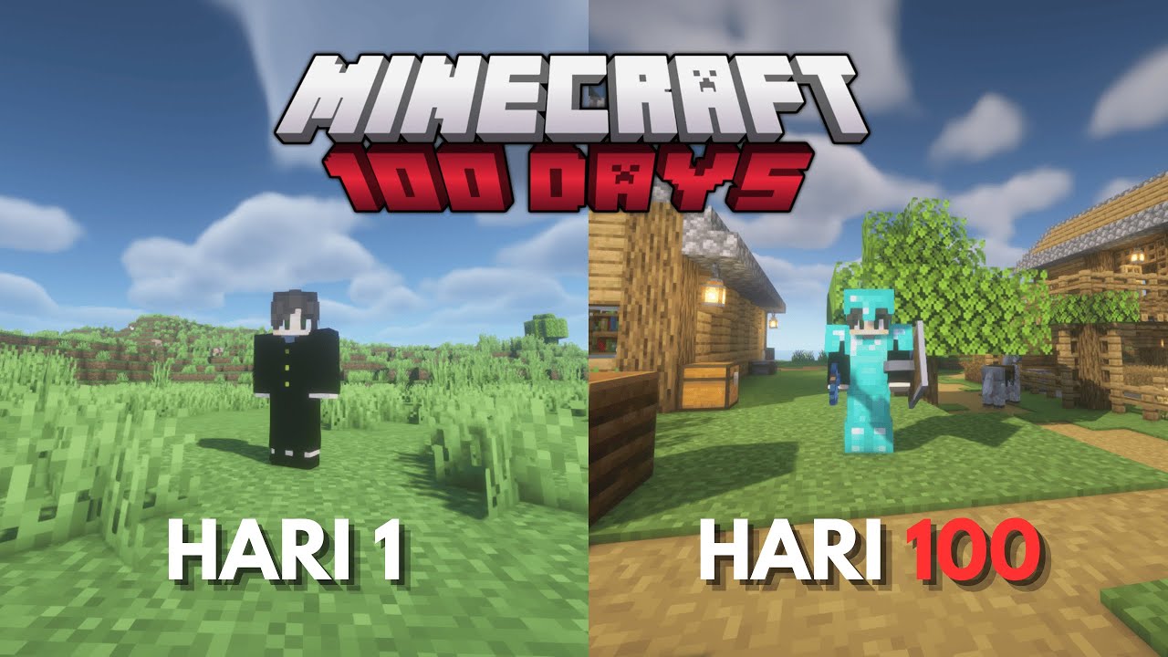 Aku Mencoba Bertahan Hidup 100 Hari Di Minecraft Tapi...