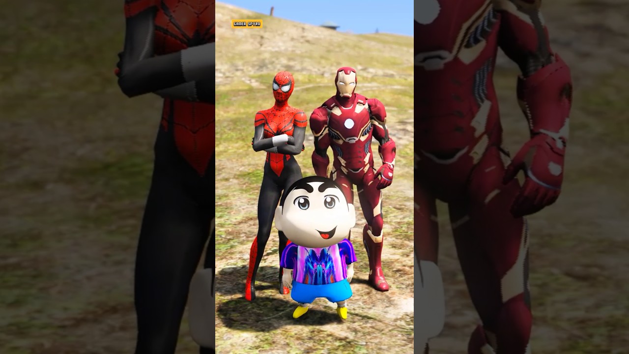 Franklin And Maya Become Super Heroes And Rescued Shinchan #shorts