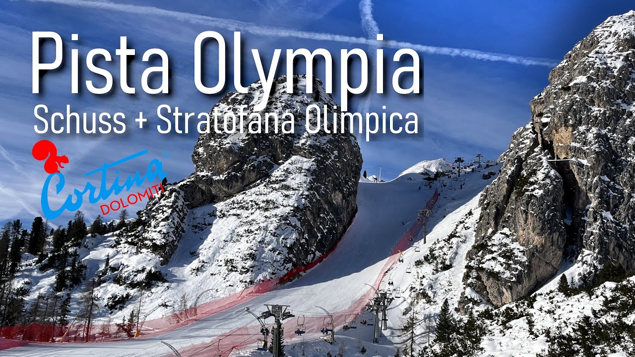 Pista Olympia delle Tofane: Schuss + Stratofana Olimpica #cortinadampezzo #skiworldcup #olimpia #ski