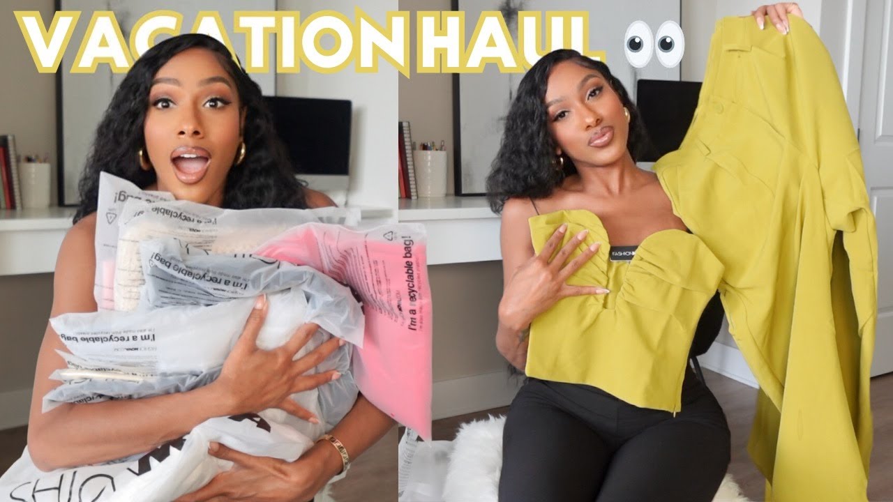 LAST-MINUTE VACATION OUTFITS BEFORE FALL! FASHION NOVA TRY-ON HAUL, DATE NIGHT DRESSES, & MORE 😍🔥
