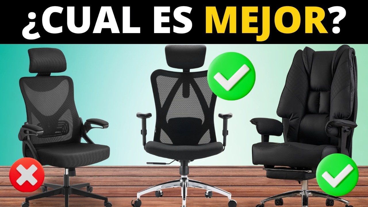✅ TOP 5 Mejores SILLAS ERGONÓMICAS de Amazon para 2026 [Calidad Precio] 