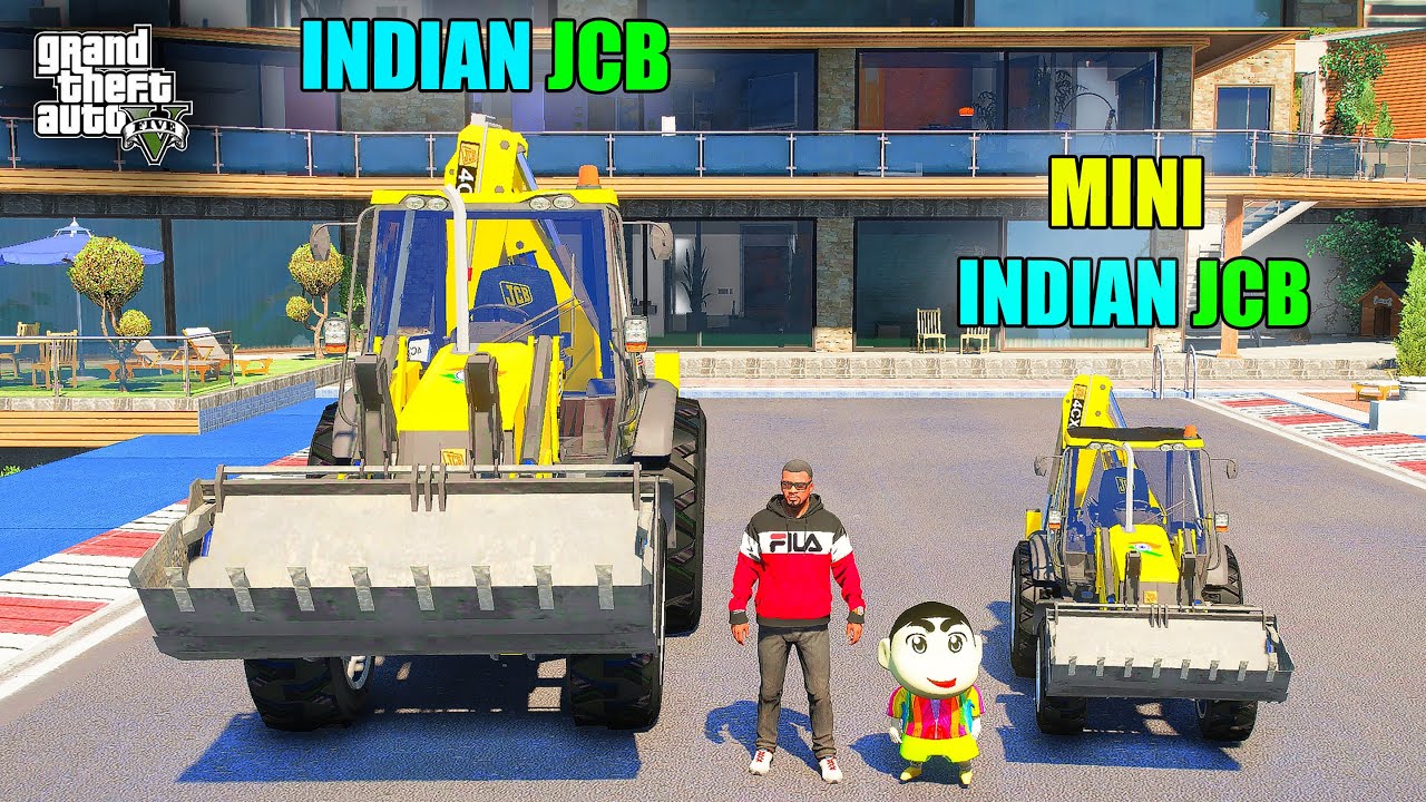 Franklin Indian JCB VS Indian JCB in GTA 5 || JNK GAMER