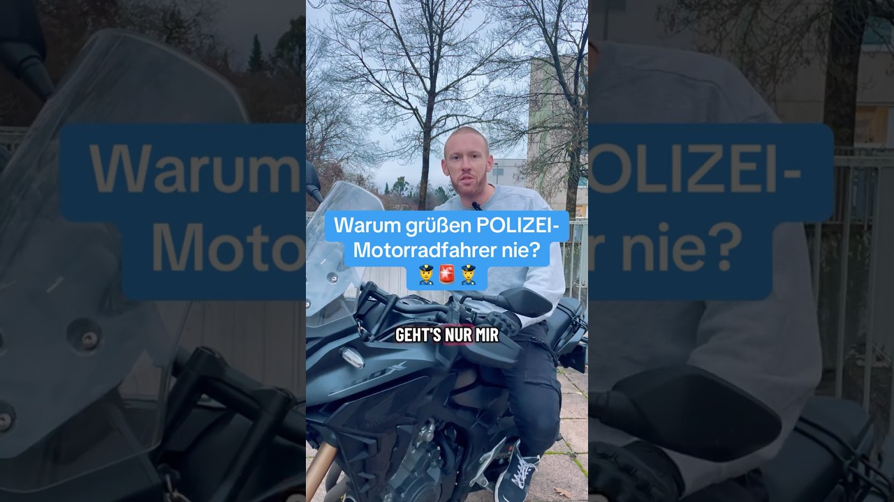 Polizei-Motorradfahrer grüßen kaum? 🚨👮‍♂️ 