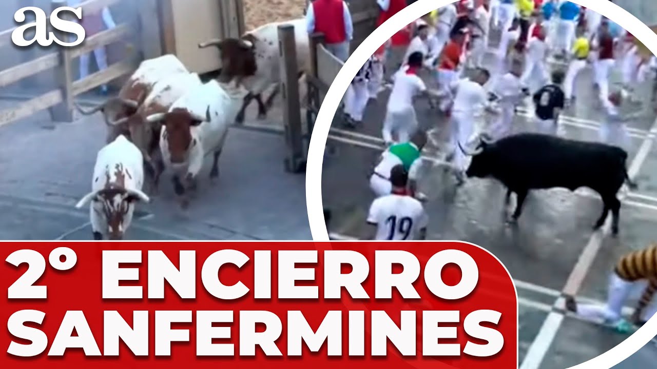REVIVE el PELIGROSÍSIMO SEGUNDO ENCIERRO de los SANFERMINES 2025 | 8 de JULIO
