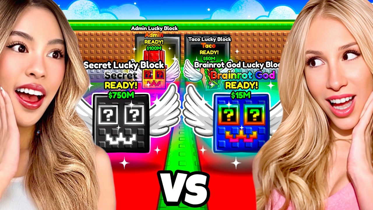Secret Lucky Block RACE in Steal A Brainrot! w/ LANA RAE