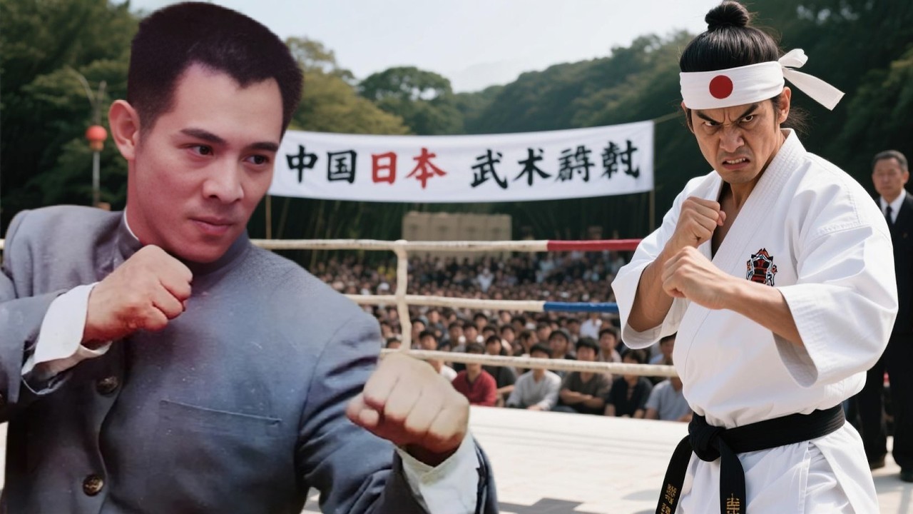 功夫電影！日本武士設擂比武，功夫小子飛身上台擊敗他！#kungfu #movie