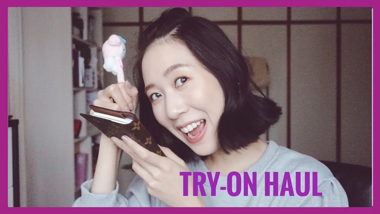 秋冬購入開箱try-on（h&m穿搭品/新的手帳/LV包包/小CK長靴...）