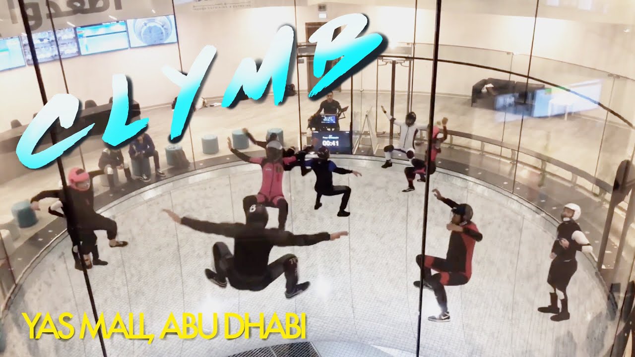 Clymb - The worlds biggest indoor skydiving flight chamber and wall climbing - yas mall Abu dhabi