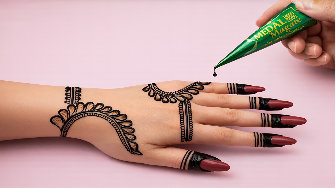 Latest Trending henna for Eid 2026 | Front hand mehndi design simple arabic | Anisha mehndi magic
