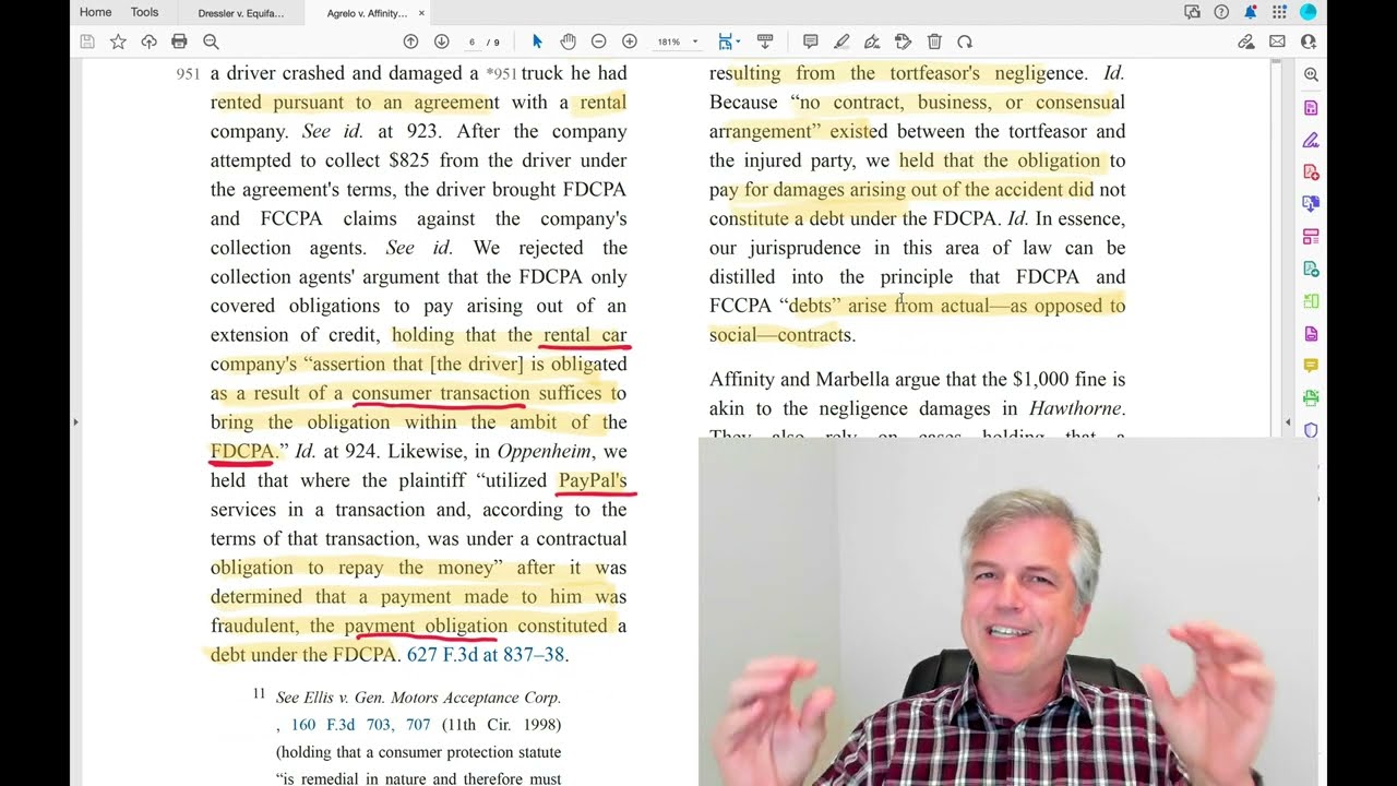 Does FDCPA cover taxes and bonus lesson legal research (Case decision from 11th Circuit)