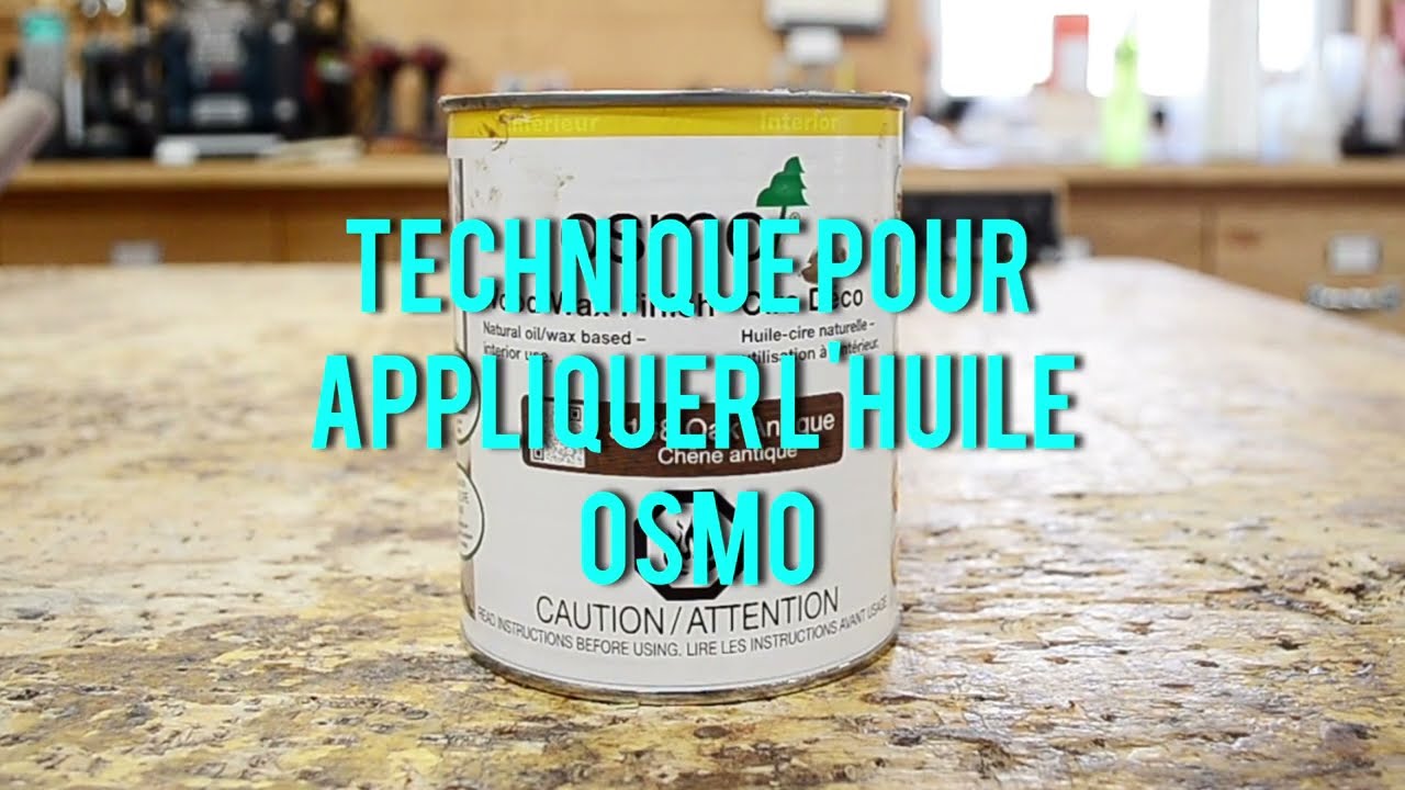 Comment appliquer l'huile pour le bois OSMO PolyX :: Technique et astuces