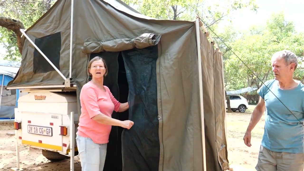 Home Build Tent on Venter Trailer