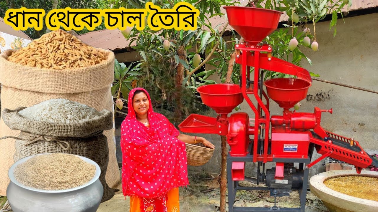 ধান থেকে চাল তৈরির নতুন পদ্ধতি / Making rice from paddy