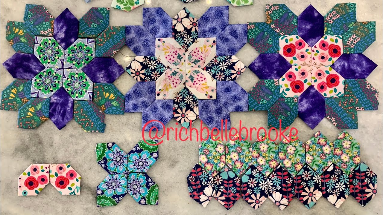 Honeycombs in English Paper Piecing | EPP Tutorial