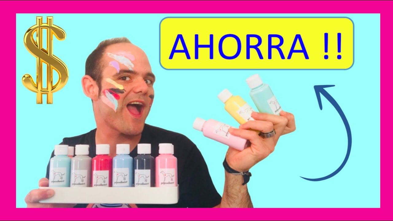 Cómo CREAR PINTURA acrílica CASERA 😍 DIY FACIL PARA MANUALIDADES😍 hacer ACRILICOS CASEROS madera