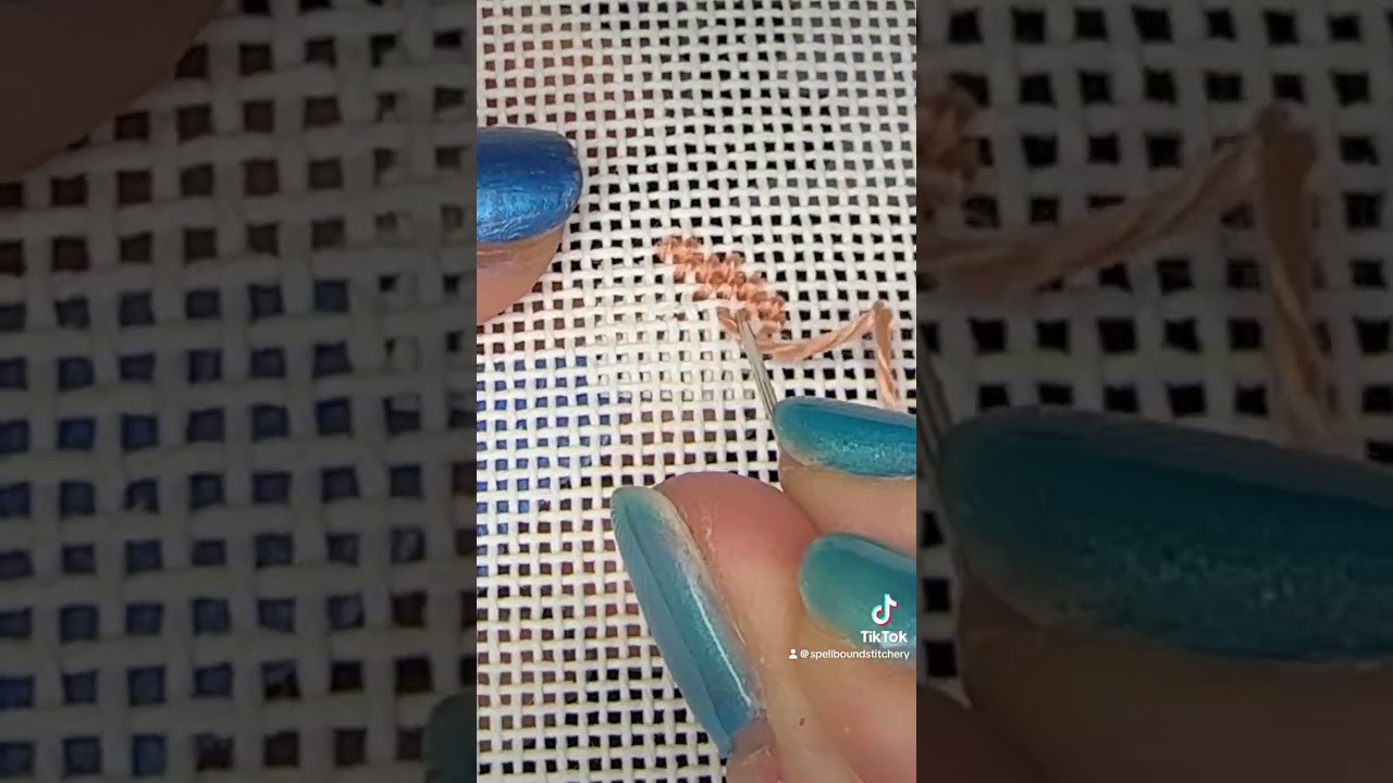 Repairing a Ripped Needlepoint Canvas