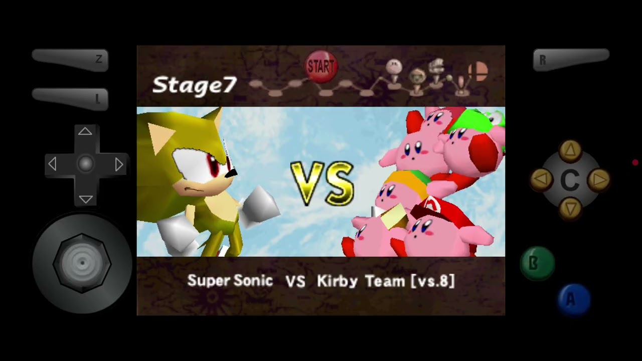 Ganhndo de tudo mundo no super smash remix 2.0.0 com super sonic