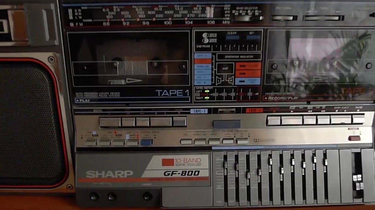 Знаменитый ретро-магнитофон Шарп, (Sharp GF-800)