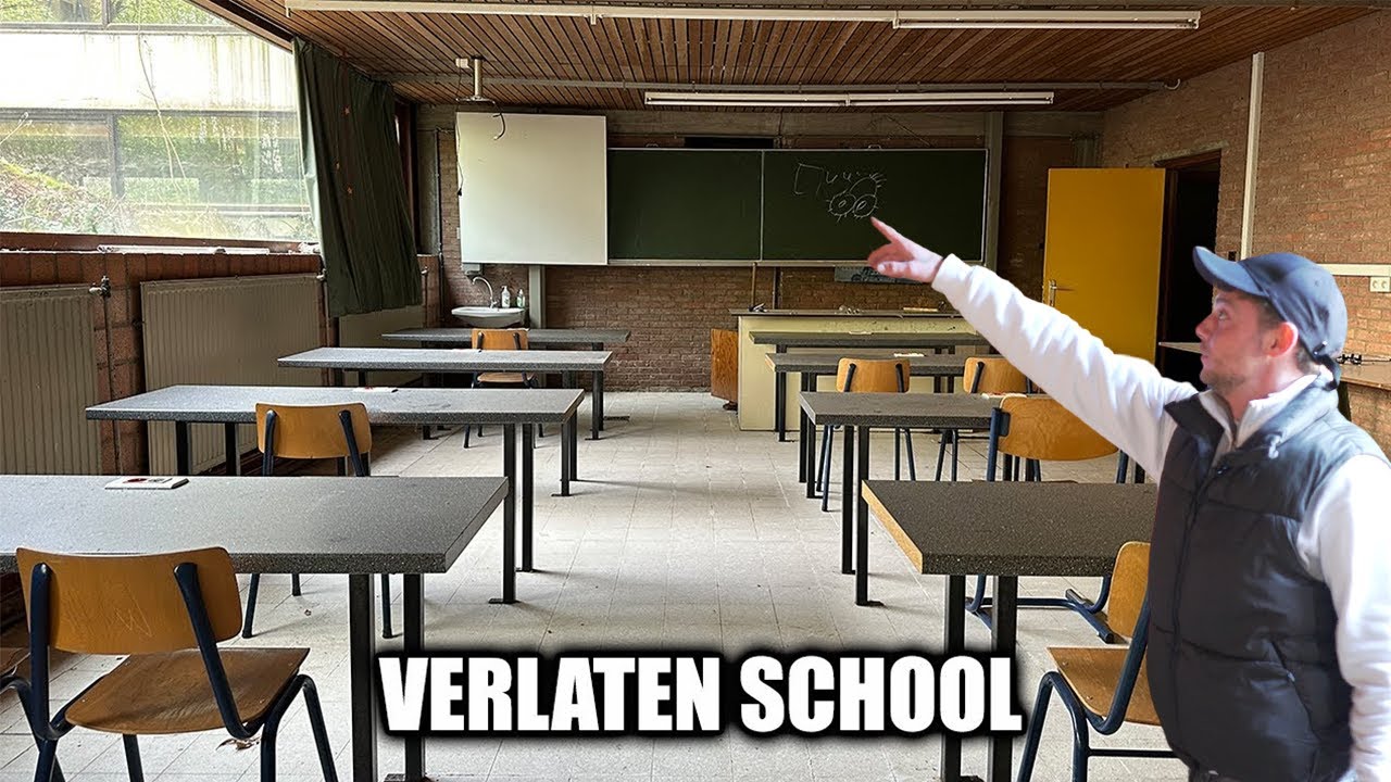 VERLATEN MIDDELBARE SCHOOL in BELGIE !