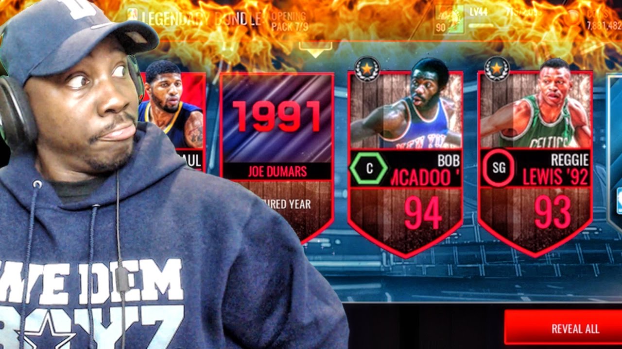 LEGENDARY PACK OPENING & NEW LEGEND PLAYERS! NBA Live Mobile 16 Gameplay Ep. 59
