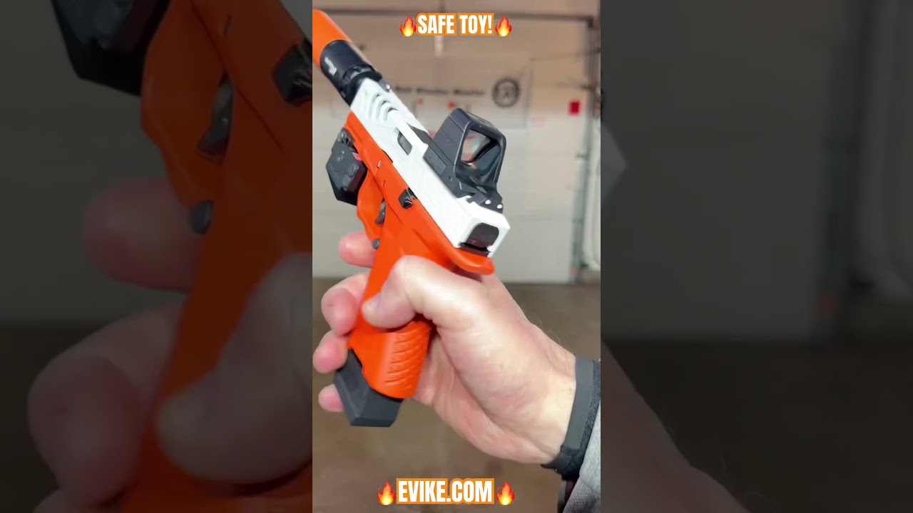 💥БЫСТРАЯ ДЕМОНСТРАЦИЯ!💥(ИГРУШКА!) КАСТОМИЗИРОВАННЫЙ ГЕЛЕВЫЙ БЛАСТЕР Evike EMG F1 BSF-19 G19 💥ПОЛН...