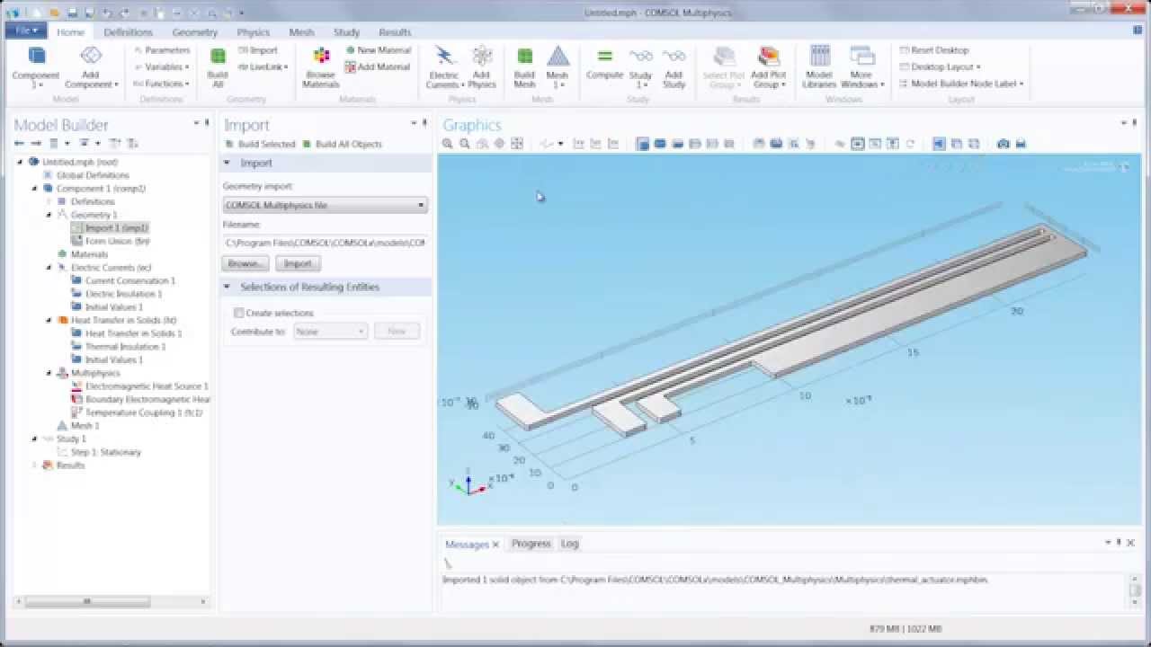 Create Geometrical Objects in COMSOL Multiphysics (2/8)