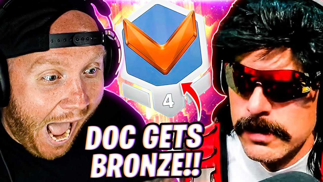 TIMTHETATMAN REACTS TO DRDISRESPECT GETTING BRONZE 4 IN OVERWATCH 2...