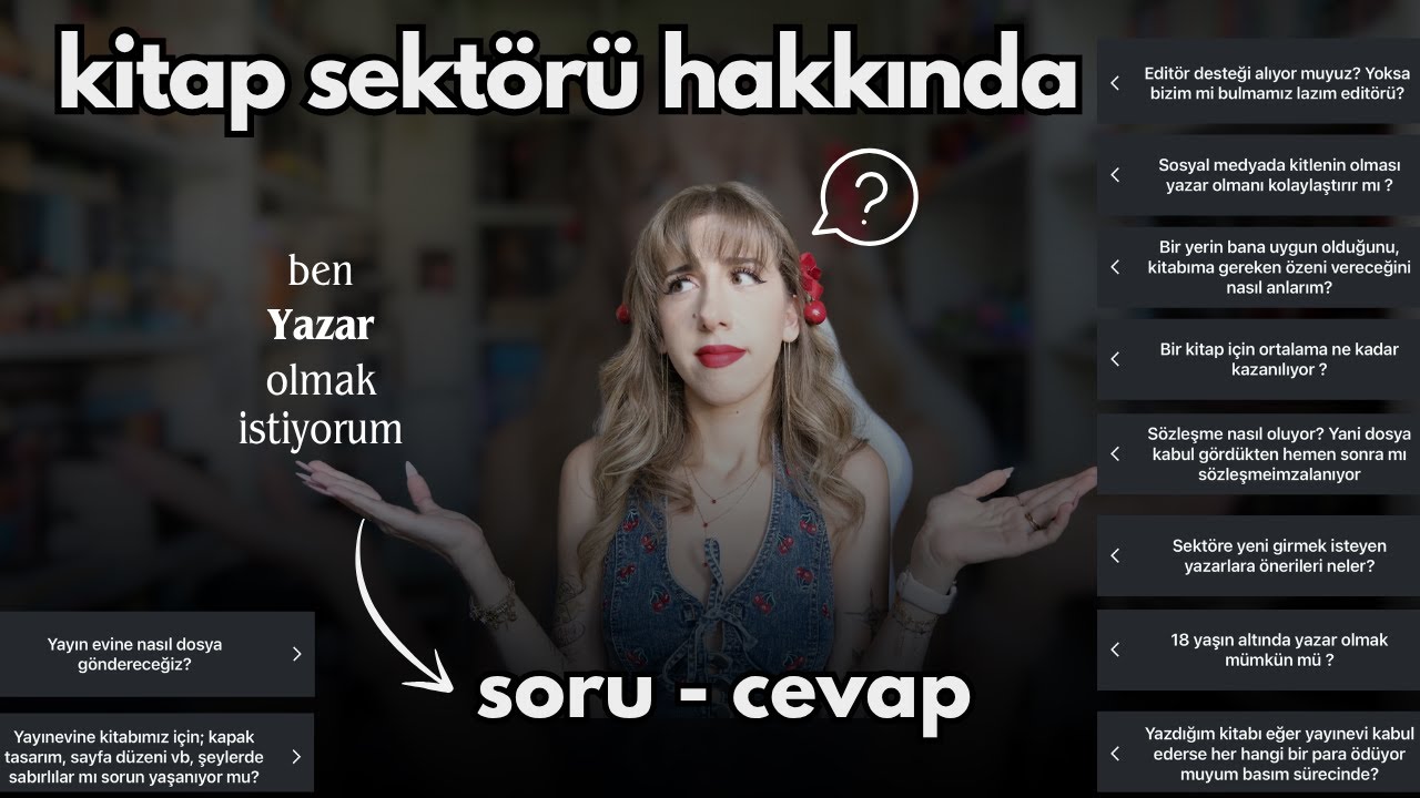 yazar olmak isteyenlere T&Uuml;M MERAK EDİLENLER (Sekt&ouml;r Soru-Cevap)